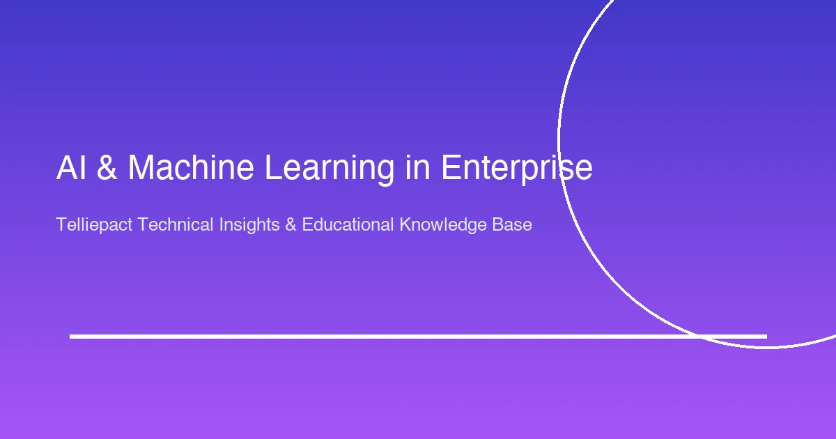 Artificial intelligence concept showing neural network data processing for enterprise business decisions